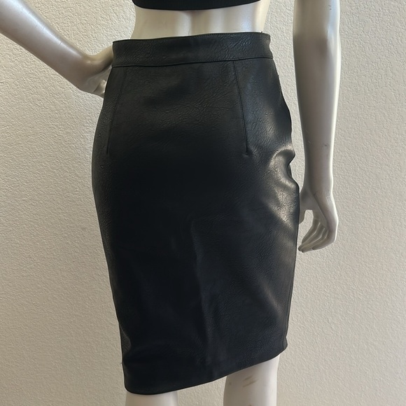 House of CB Black Asymmetrical Pencil Skirt - Picture 8 of 10